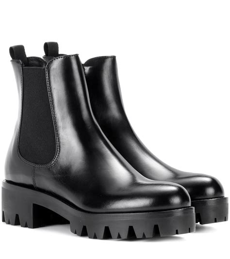 womens black prada boots|Prada black aftershave boots.